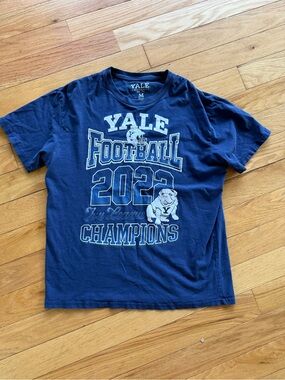 Yale Football 2022 Champions Navy Graphic Tee